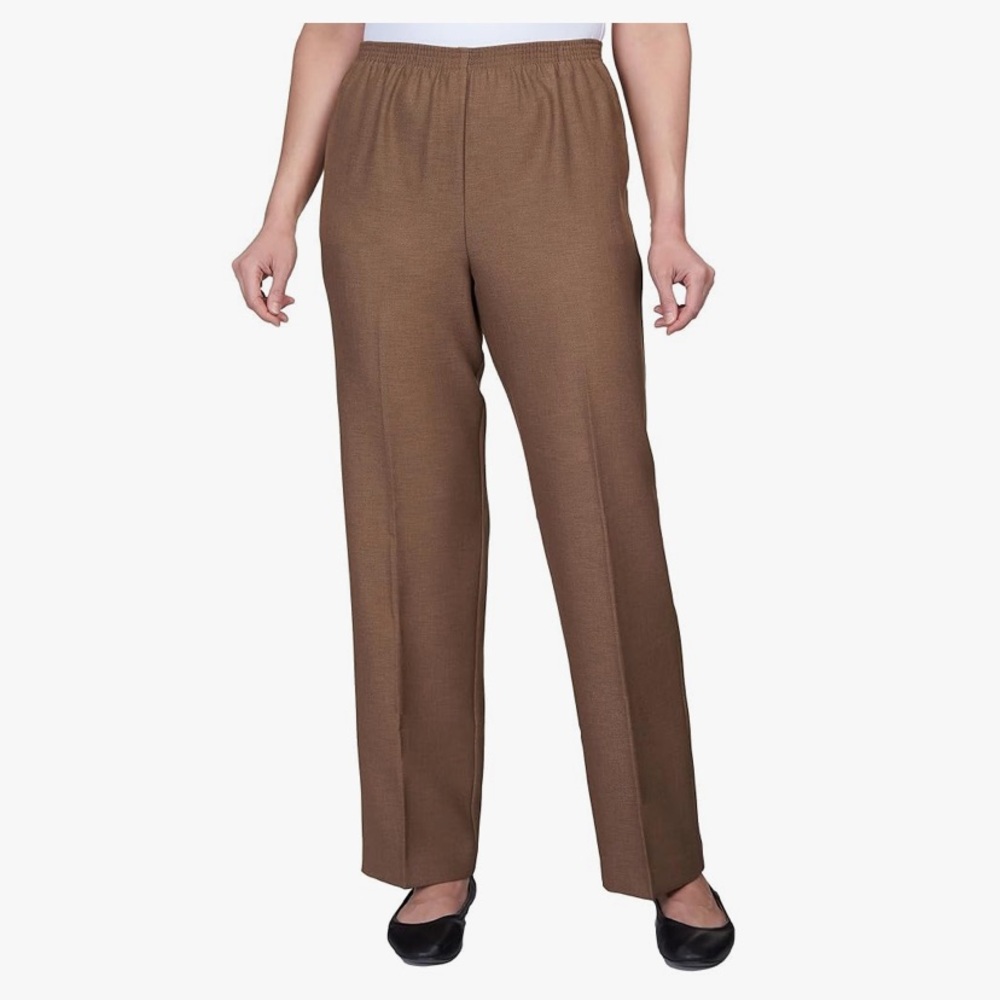 Alfred Dunner Womens Classic Signature Fit All-Around Elastic Waistband size 18W